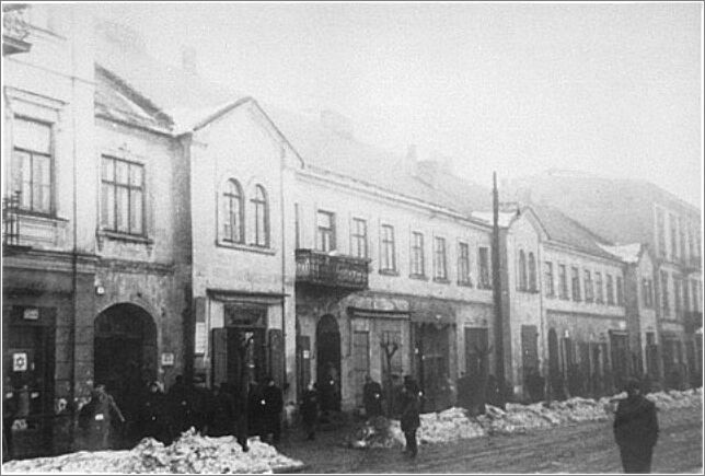 First Aleja Street, in the western part of the Czestochowa ghetto.